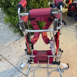 Adult 8 Wheel Standing Walker Red 