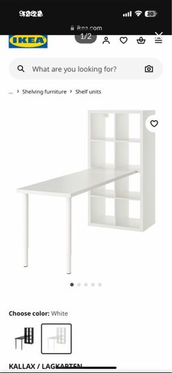 IKEA KALLAX Desk Combination with Shelf Unit