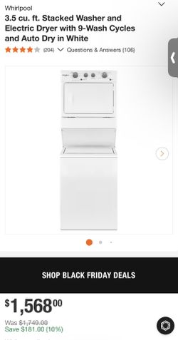 New Whirlpool Washer And Dryer Electric 