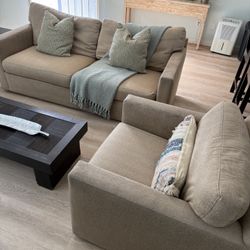 Pullout Sofa and Armchair