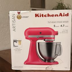 Brand New KitchenAid Stand Mixer – Hibiscus Color – Unopened / Sealed Box