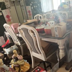 Dining Table and Chairs There In Good Condition Everything Must Go 