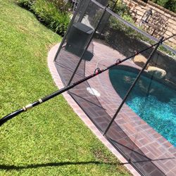 Custom SEEKER OSP 2x4 Bluefin 80-130lb line Tuna Rail Rod with AFTCO Bent Butt.