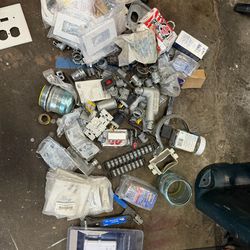 Electrical Parts Lot – Switches, Outlets, Fittings, Connectors