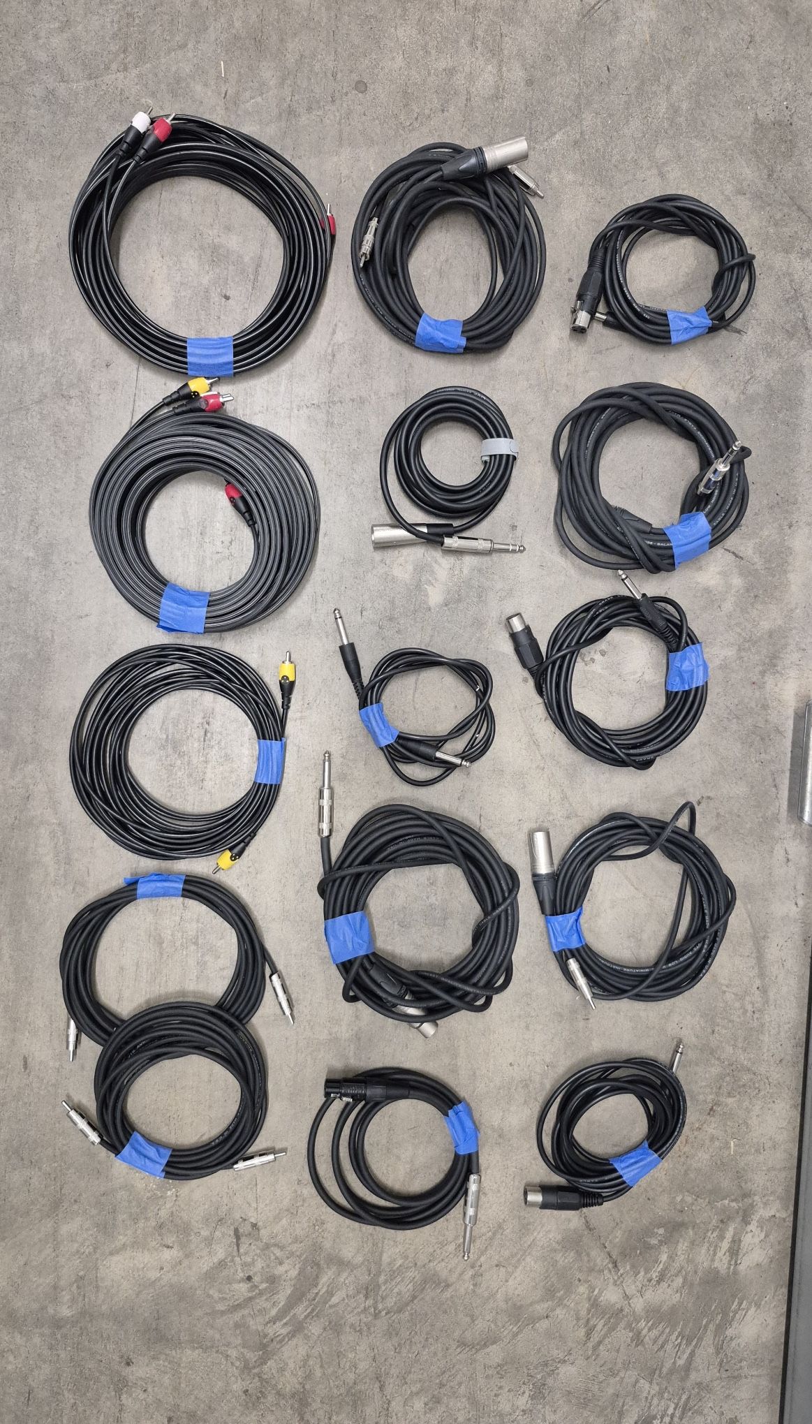 Assorted Audio Cables  (XLR , RCA) Selling All