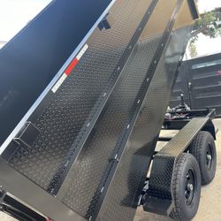 New Hydraulic Dump Trailer with Diamond Walls 💎