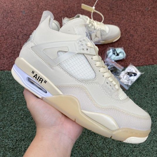 OFF-WHITE x Air Jordan 4 Sail OW