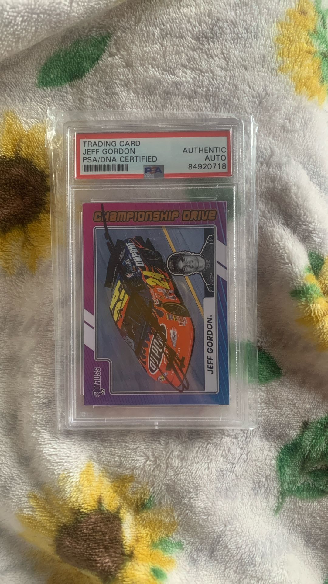 Jeff Gordon Autographed NASCAR Trading Card