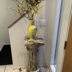 Marble Plant Stand 