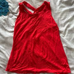Red Sleeveless top