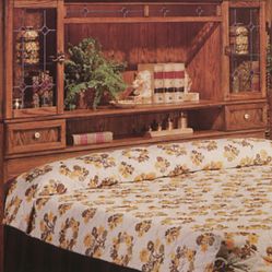 Pulaski Bedroom Furniture , Headboard, vanity w/mirror, Keepsake armoire