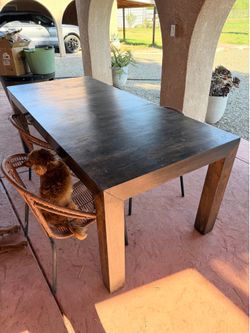 Solid wood table