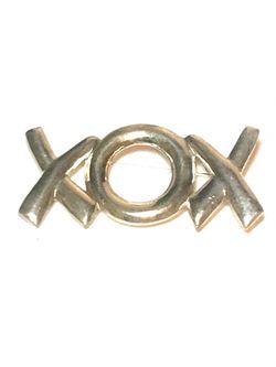 Old XOX Sterling Romance Brooch