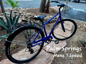 Bike 7spd, Rack & Aluminum Frame Like New