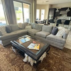 Gray Sectional Couch – 2 Piece – Super Comfy!