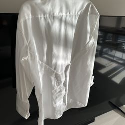 Exclusive Button Up White Shirt Size M 