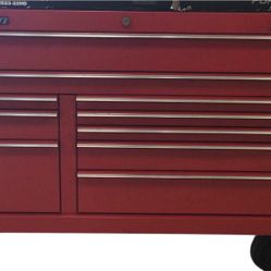 Snap-On 55" 10-Drawer Double-Bank Classic Series Roll Cab (Red)