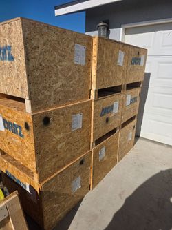Wood boxes