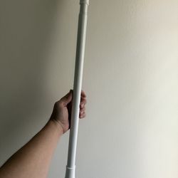 Shower Curtain Rod, White.