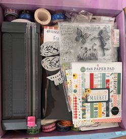 Used Paper Craft/Scrapbook Supplies