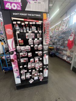 Battery display rack