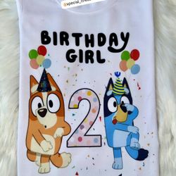 Custom Bluey Themed 2nd Birthday Shirt 🥳 Order yours any theme available