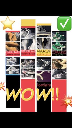 ‼️$115 FOR EVERYTHING!! ⭐️ YOUTH/KIDS ⭐️ Timberland waterproof boots - Converse low & hi tops - Nike Air Jordan shoes