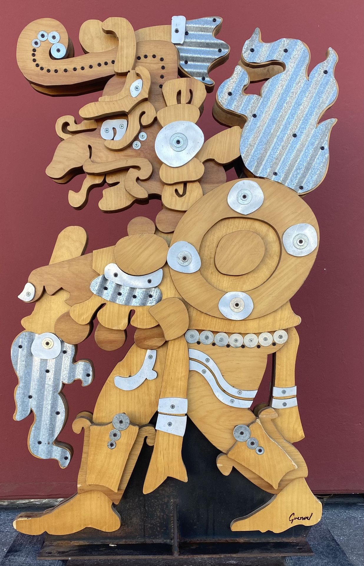 Gueswel Sculpture Chipotle Mayan God Large 47”
