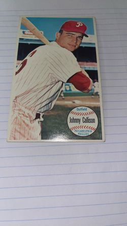 Johnny Callison Baseball Card Philadelphia Eagles