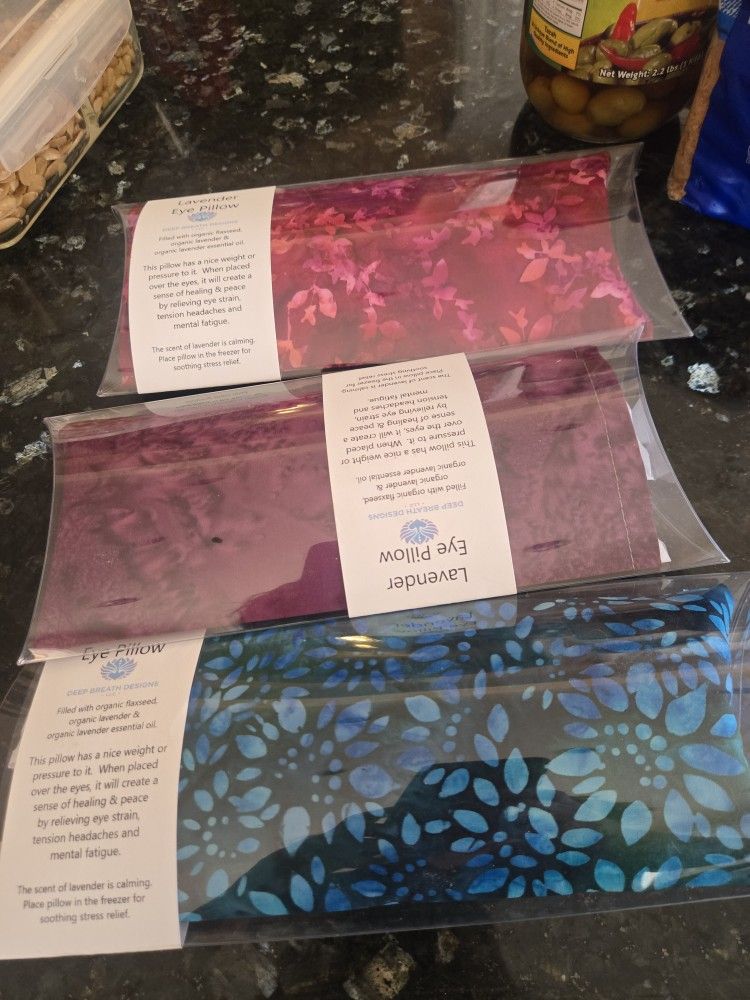 Eye Pillow Each $10 Or 3 For $25
