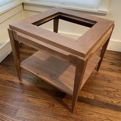 Wood MCM Side Table 