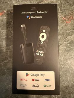Homatics 4K Streaming Stick with Android TV.