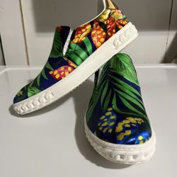 Women's green sneakers and sneakers CASADEI satin feed