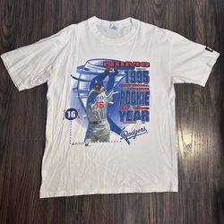 Dodgers Starter Hideo Nomo Rookie Shirt Vintage Size Medium