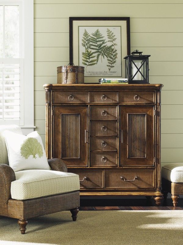 New! Tommy Bahama 9 Drawer Solid Wood Combo Dresser In The Box 