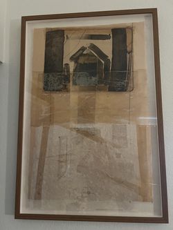 Steven Sorman Mixed Media Collage Signed- 1976