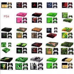 Vinyl Decal Cover Sticker for Playstation 4  Console & 2 Controller Set Skin