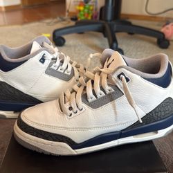 Jordan 3 (midnight and white)