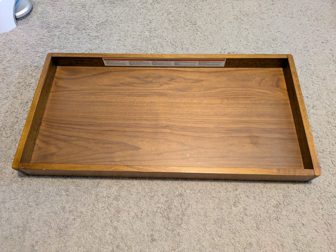 Wood Changing Table topper: Walnut Mid-Century