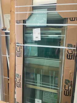 Eco Impact Sliding Door, White, W 60 1/2  X H1=79 5/8