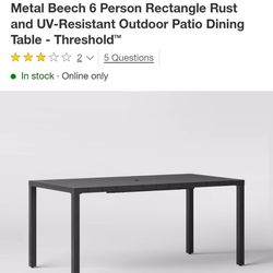 Metal Table For Outside 
