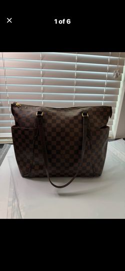 Authentic Louis Vuitton Damier Ebene Totally Bag – Full Set 📦