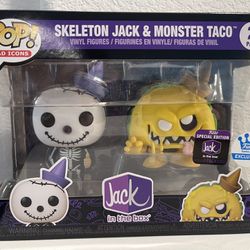 Skeleton Jack & Monster Taco Funko Pop