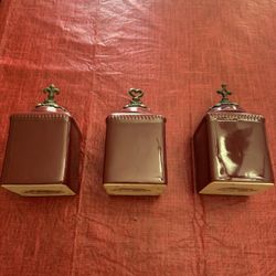 Square Ceramic Containers 