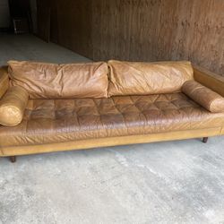 Article Contemporary Leather Couch 