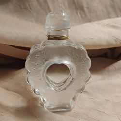 Vintage LALIQUE NINA RICCI Heart Shaped Perfume Bottle
