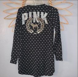 Two  Victoria's secret pink sleep shirts size large please read