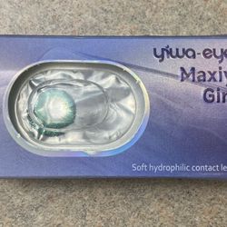 Hydrophilic Contact Lens Pair Blue 