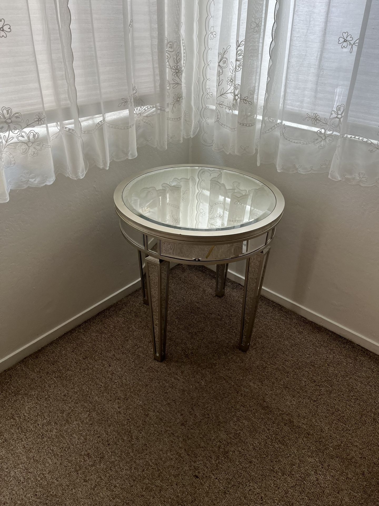 Mirrored Side Table