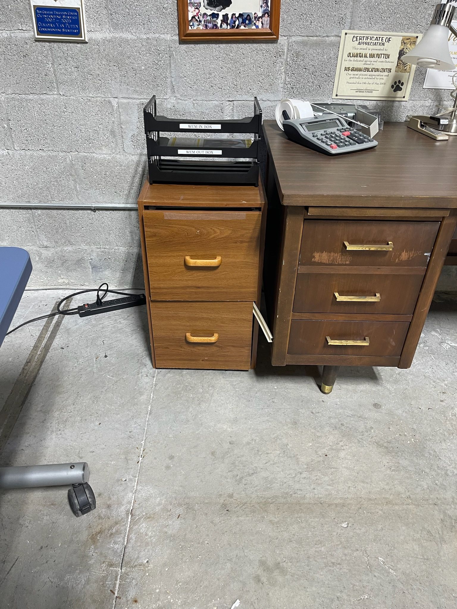 Little File Cabinet Next To Desk
